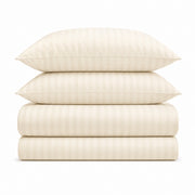Lenjerie De Pat Damasc, 6 Piese (Crem)