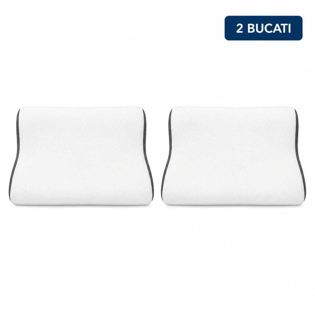 Set de doua perne ergonomice cu memorie, ambele vazute frontal, ambalate impreuna