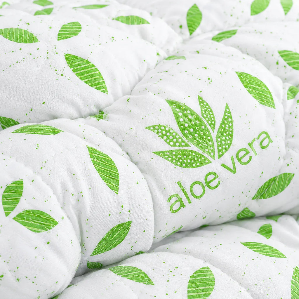 Pilota aloe vera fină, matlasată detaliu
