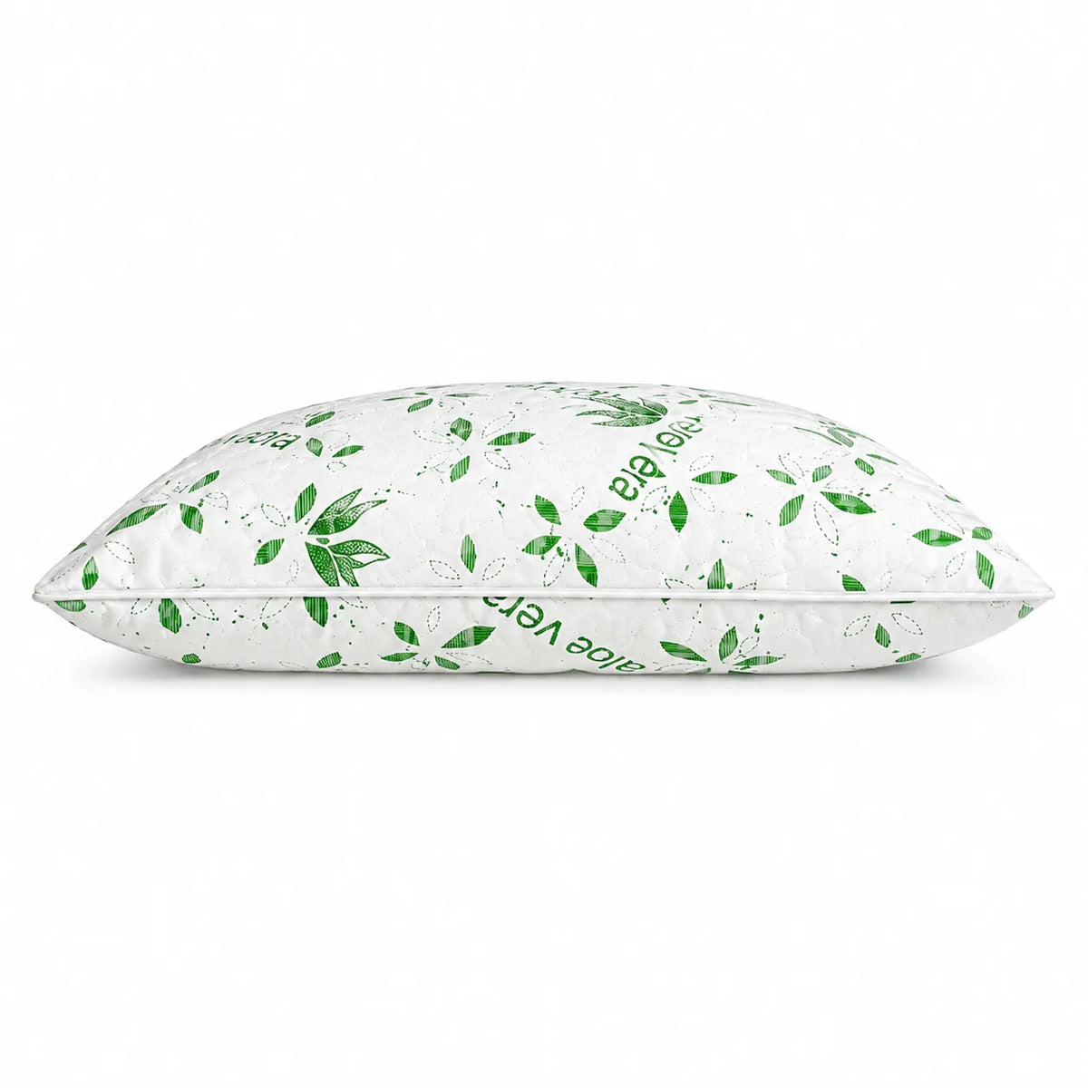 O perna Aloe Vera din profil, forma joasa cu imprimeu verde