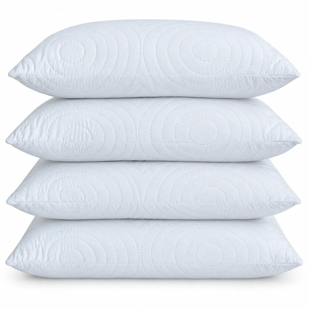 Set de 4 perne albe 50x70