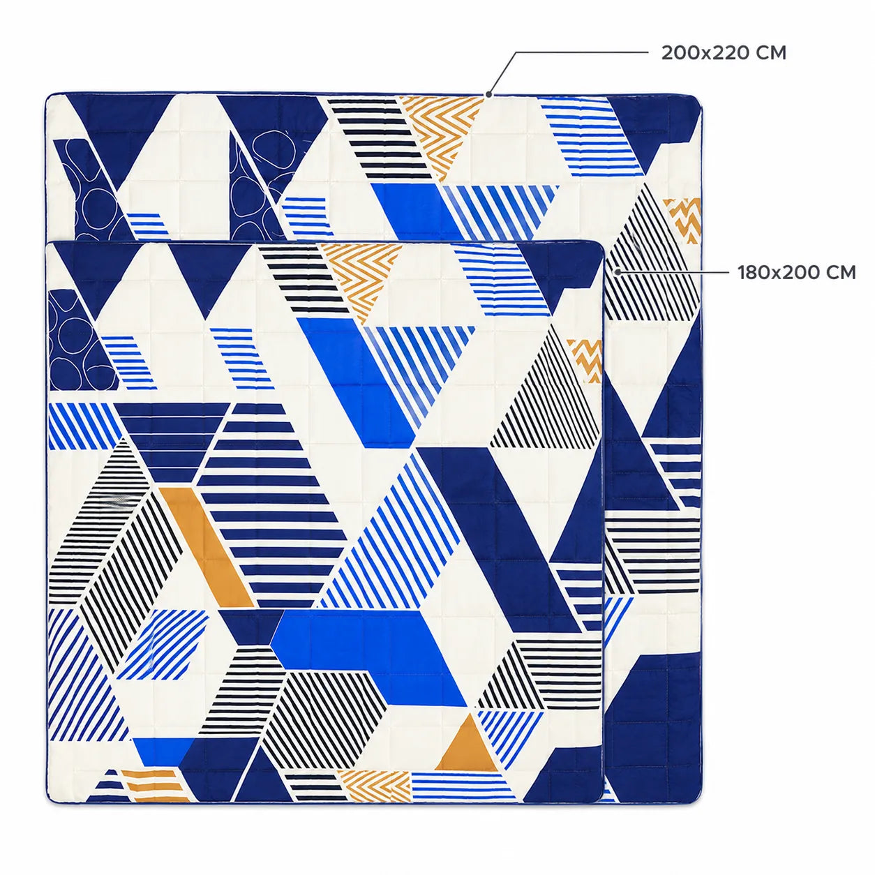 Doua variante de pilota Safir, dimensiuni 200x220 cm si 180x200 cm