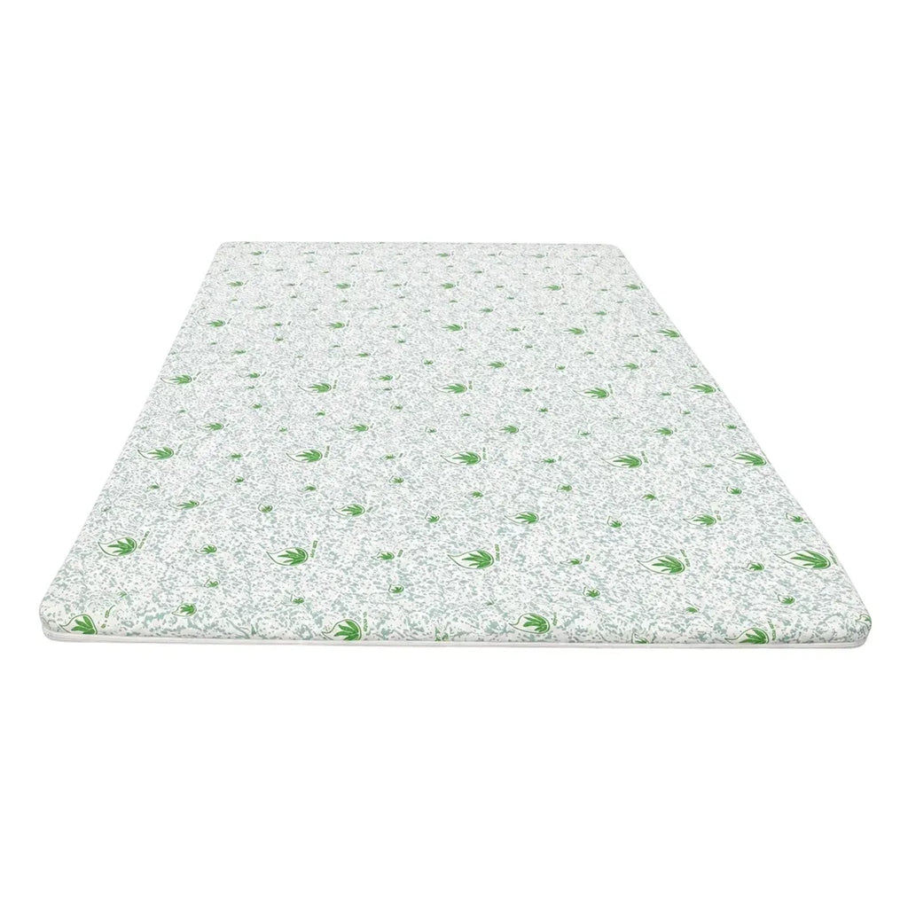 Topper saltea Aloe Vera 3.5 cm cu husa microfibra detasabila Vedere din  fata