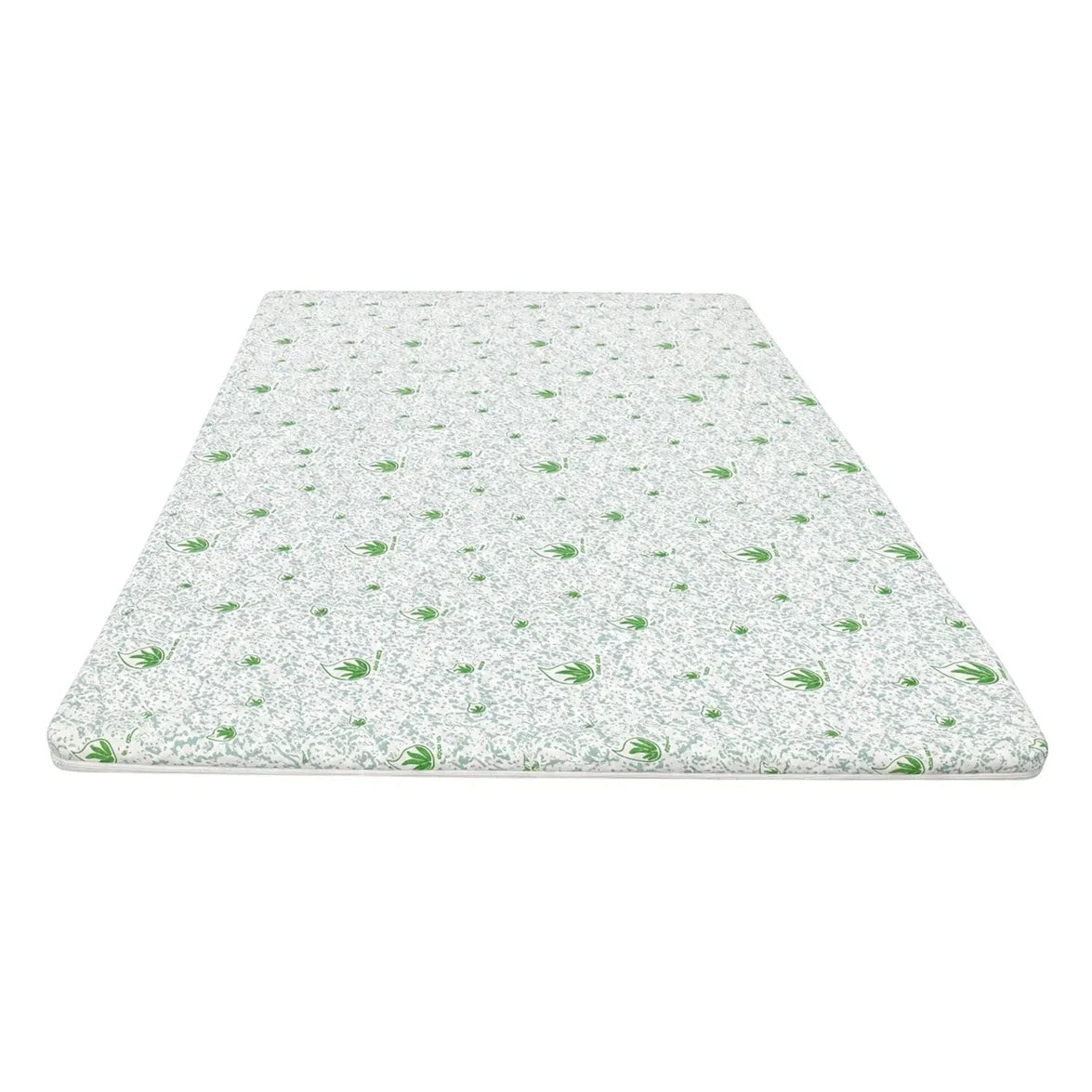 Topper saltea Aloe Vera 3.5 cm cu husa microfibra detasabila Vedere din  fata