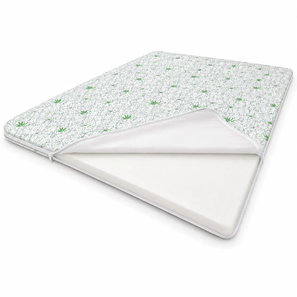 Husa detasabila cu fermoar si interior din burete topper Aloe Vera