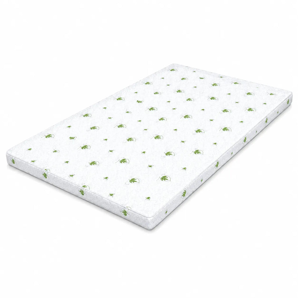 Topper saltea Aloe Vera Memory 5 cm cu husa microfibra matlasata
