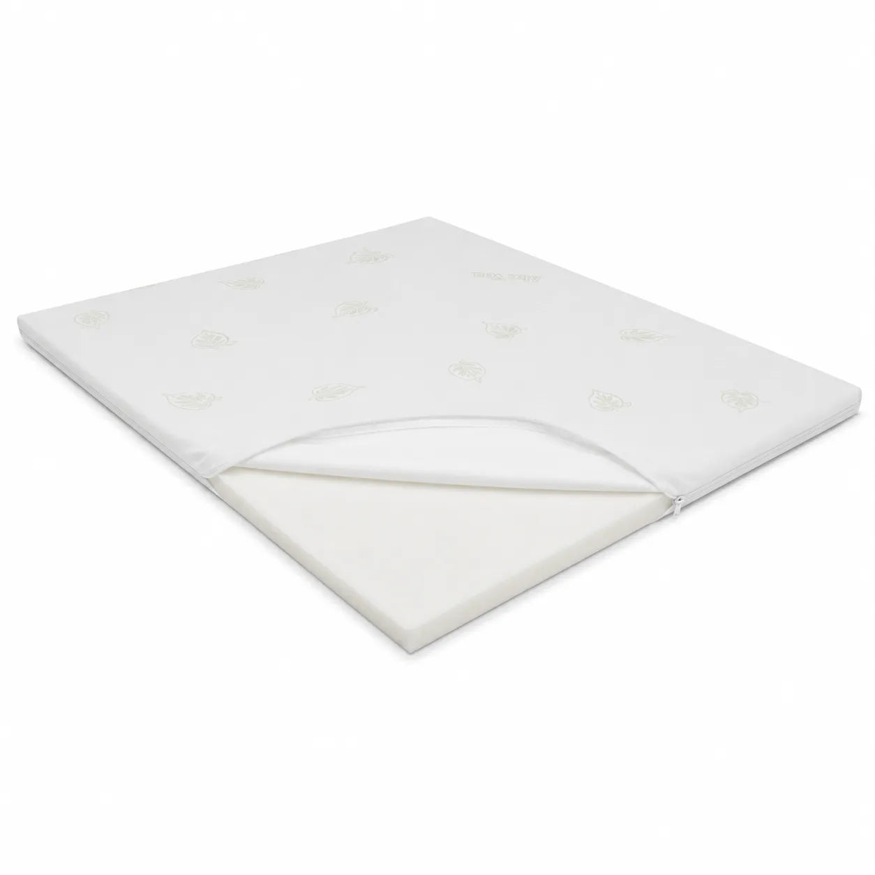 Husa detasabila cu fermoar si miez din spuma topper Aloe Vera 10 cm