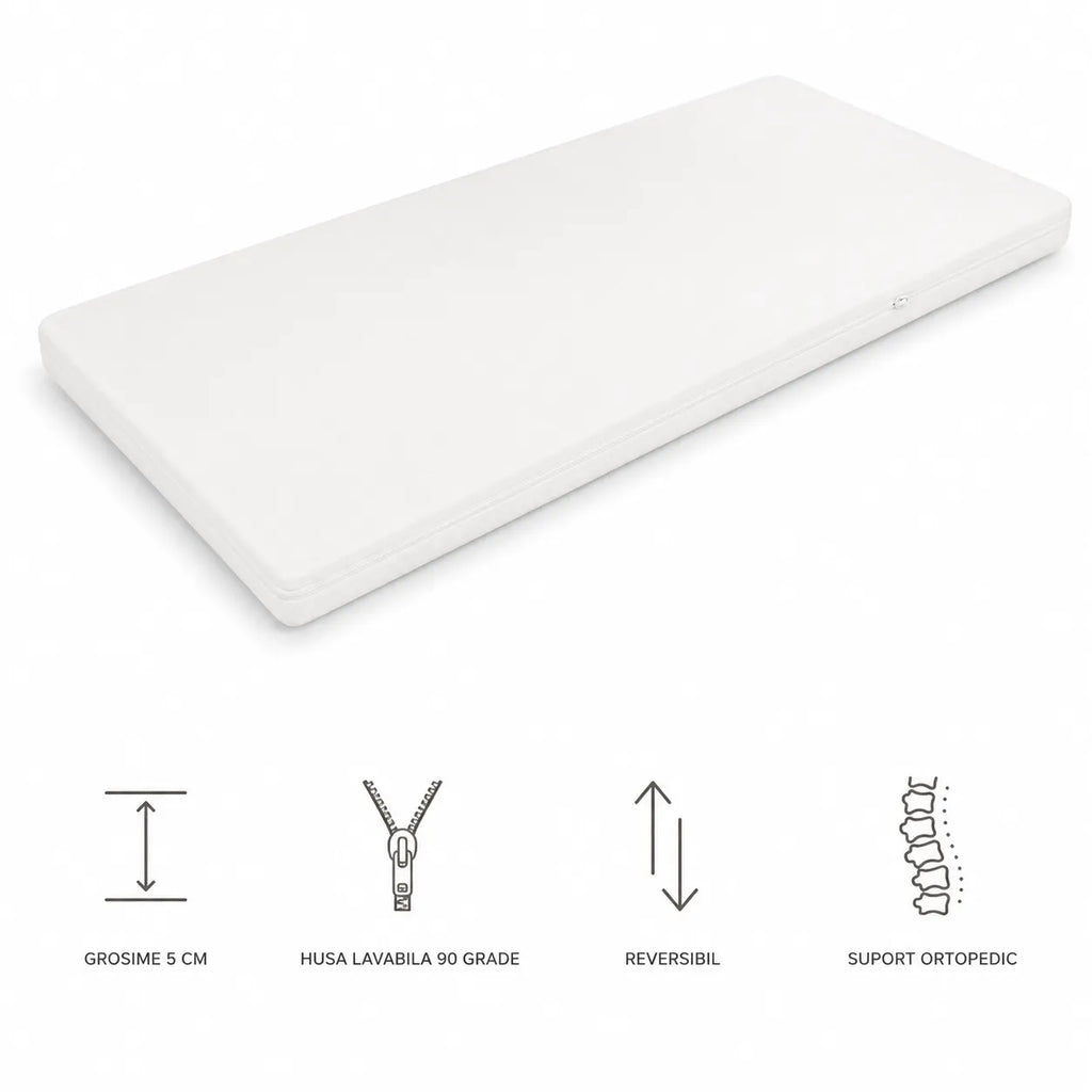 Topper din lana naturala 350 g/mp cu termoreglare